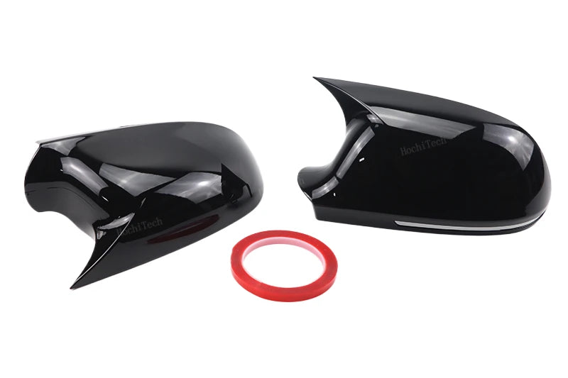 For Audi A4 S4 A5 S5 B8 8K, A6 S6 4F C6, A8 S8 D3, Q3 SQ3 2012-2015, A3 8P Black Horn Add on Side Rear View Mirror Cap Cover