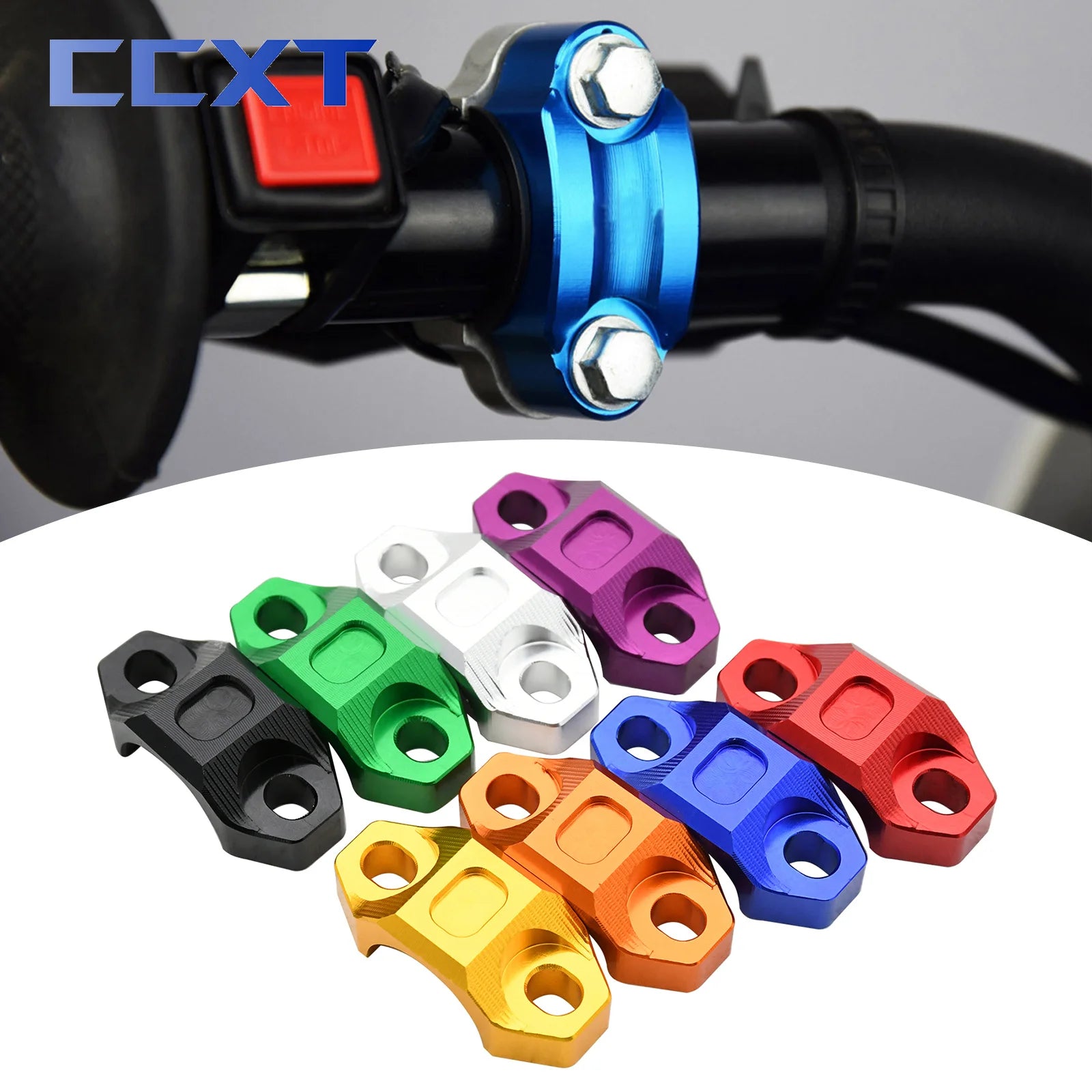 CNC 22MM Universal Handlebar Brake Clutch Rotating Bar Clamp Mount Stop Start Kill Switch For Yamaha Honda Kawasaki KTM Suzuki
