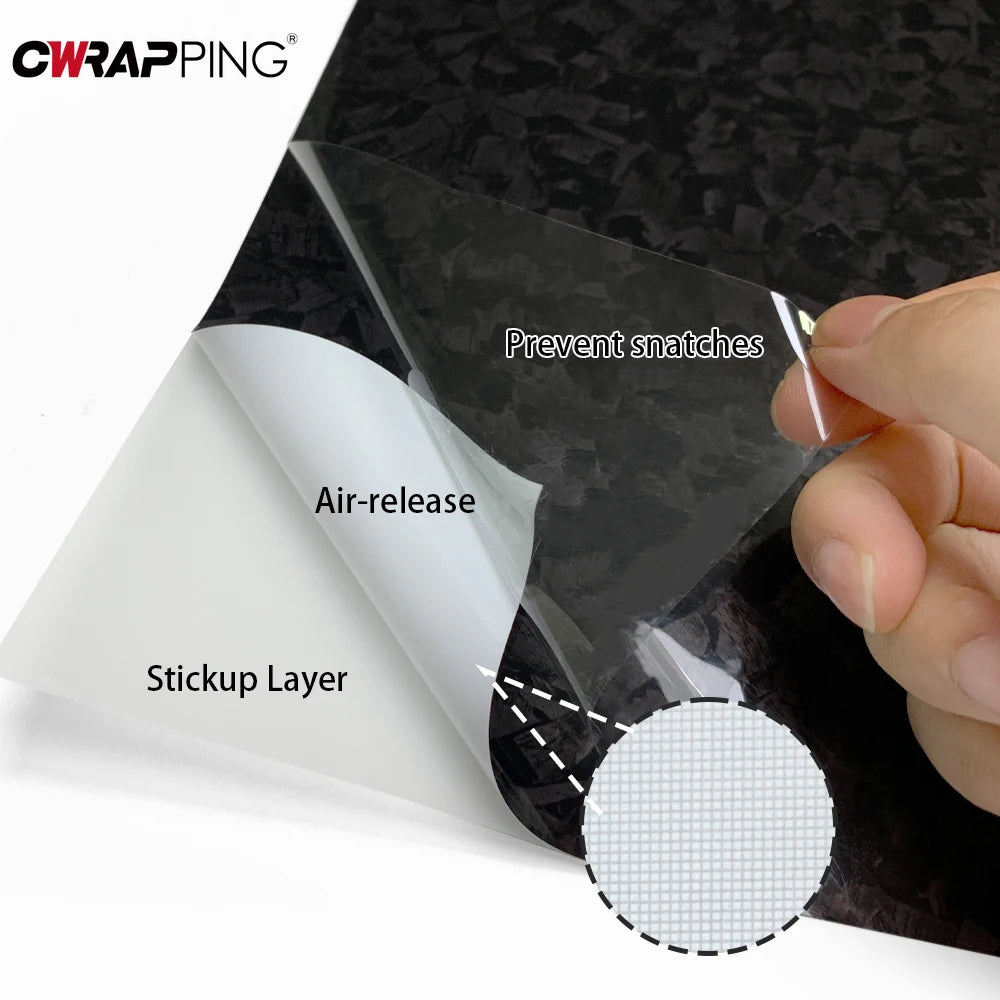 Car Stickers Carbon Fiber Vinyl Wrap Film Waterproof Auto Body Film Glossy Self Adhesive Carbon Fiber Sticker Cars Accessories