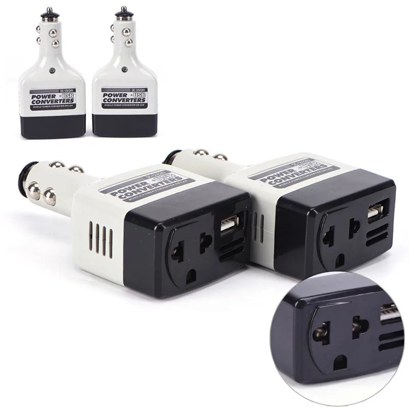 1PC DC 12/24 V to AC 220 V/USB 6 V Car Power Inverter Adapter Mobile Auto Power Car Charger Converter With USB Interface