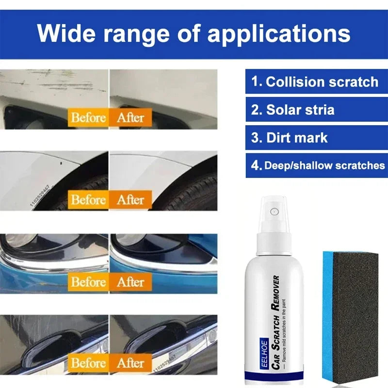 Car Scratch Removal Spray Swirl Remover Scratches Repair Polishing Auto Body Grinding Surface Coating Paint Auto Repairing Spray