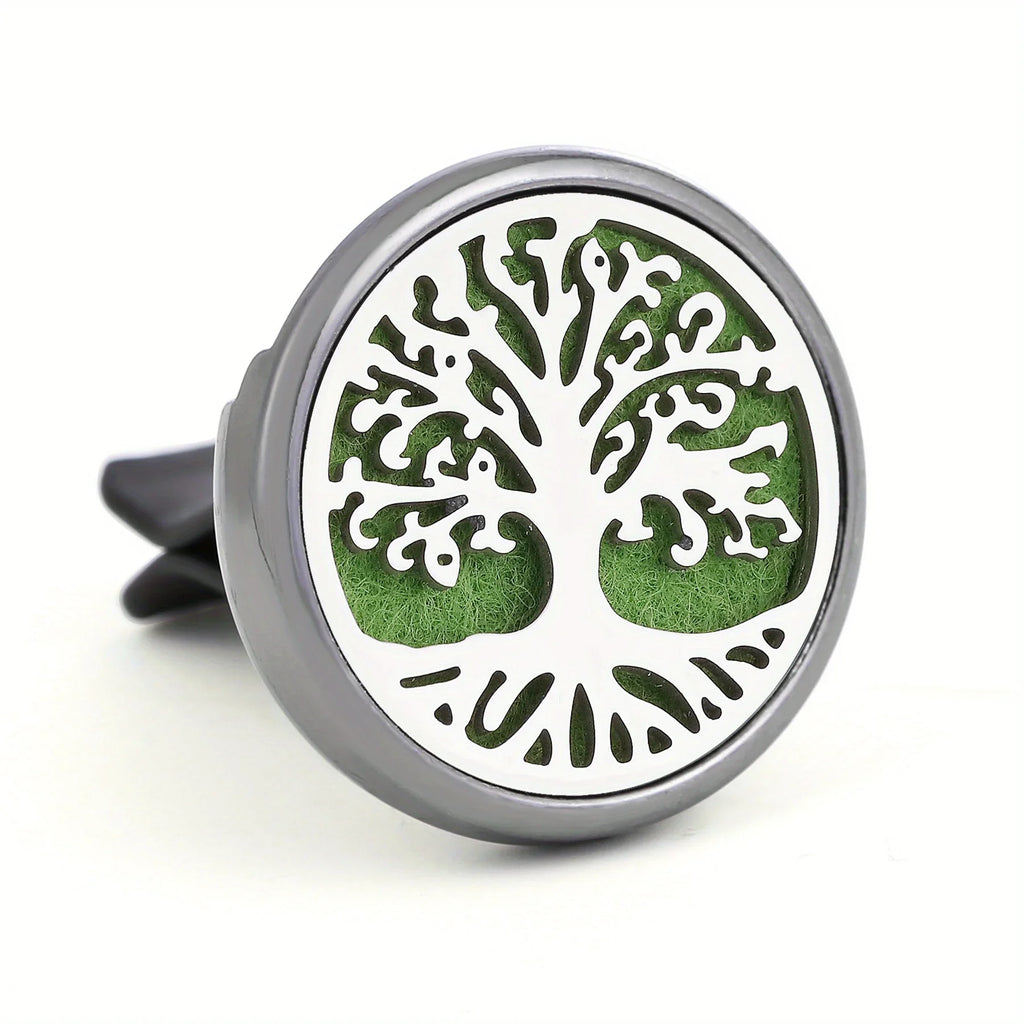 1PC Refillable Car Air Freshener Perfume Diffuser Clip with 10pcs Pads Auto Vent Interior Aromatherapy Diffuser