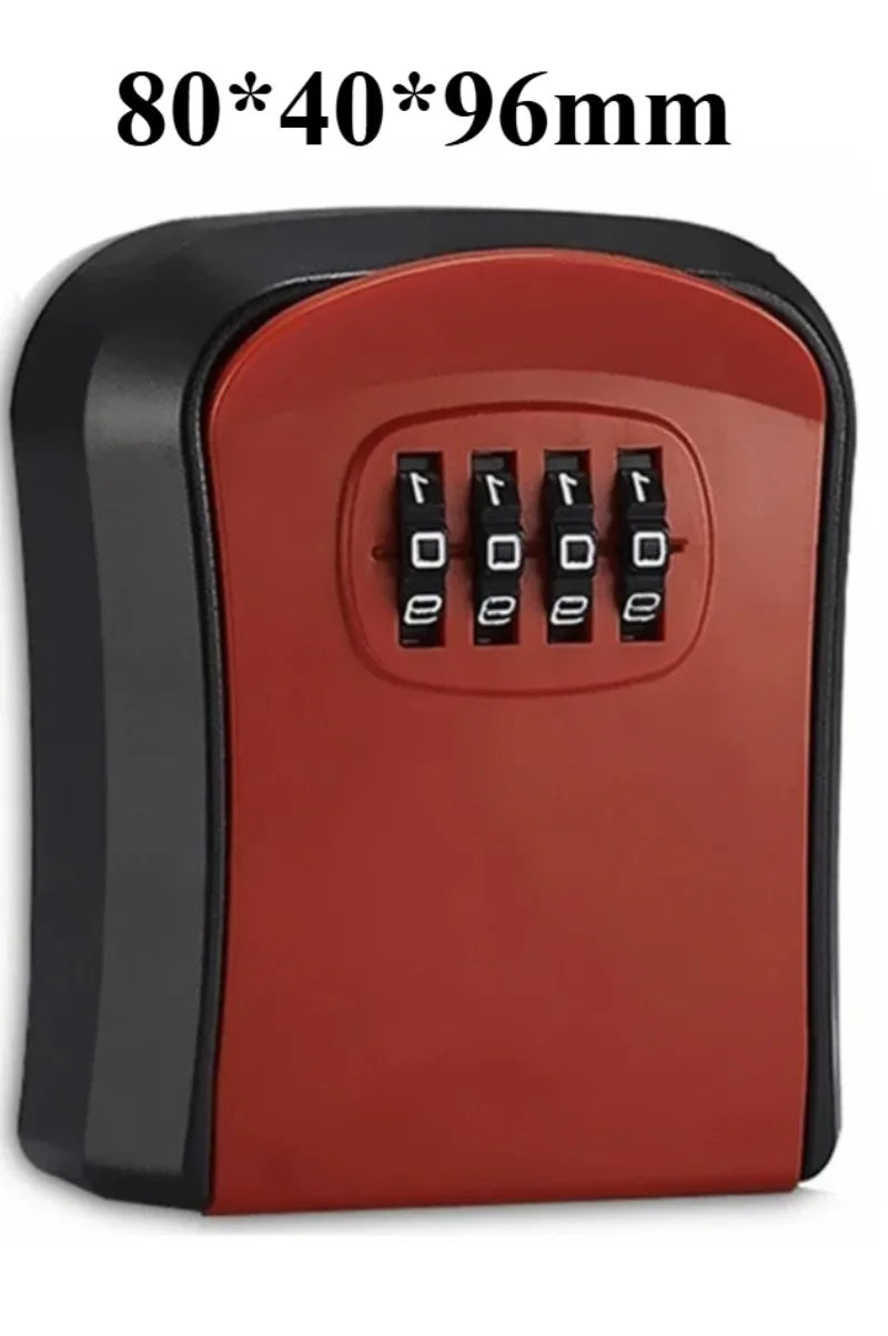 Key Safe Wall Mounted Waterproof Lock Box Security Key Box with Resettable 4 Digit Combination Heavy Duty Key Cabinet Outdoor