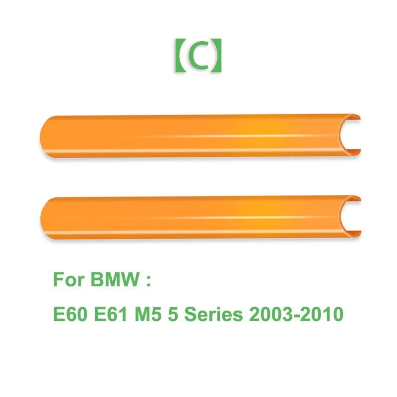 2Pcs Front Grille Trim Strips Cover Frame Stickers For BMW F10 E60 F30 F32 F20 F22 F06 F02 F25 F26 G20 1 2 3 4 5 6 7 Series