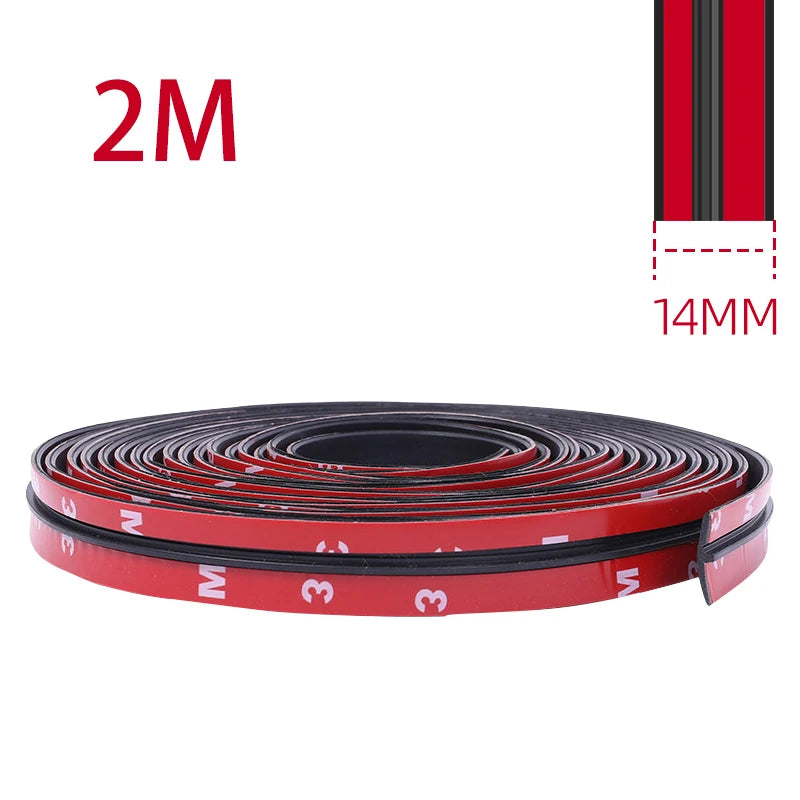 Windshield Sealing Strip Front and Rear Windows Roof Waterproof and Dustproof Rubber Strip Noise Sealing Strip for Car Sunroofs