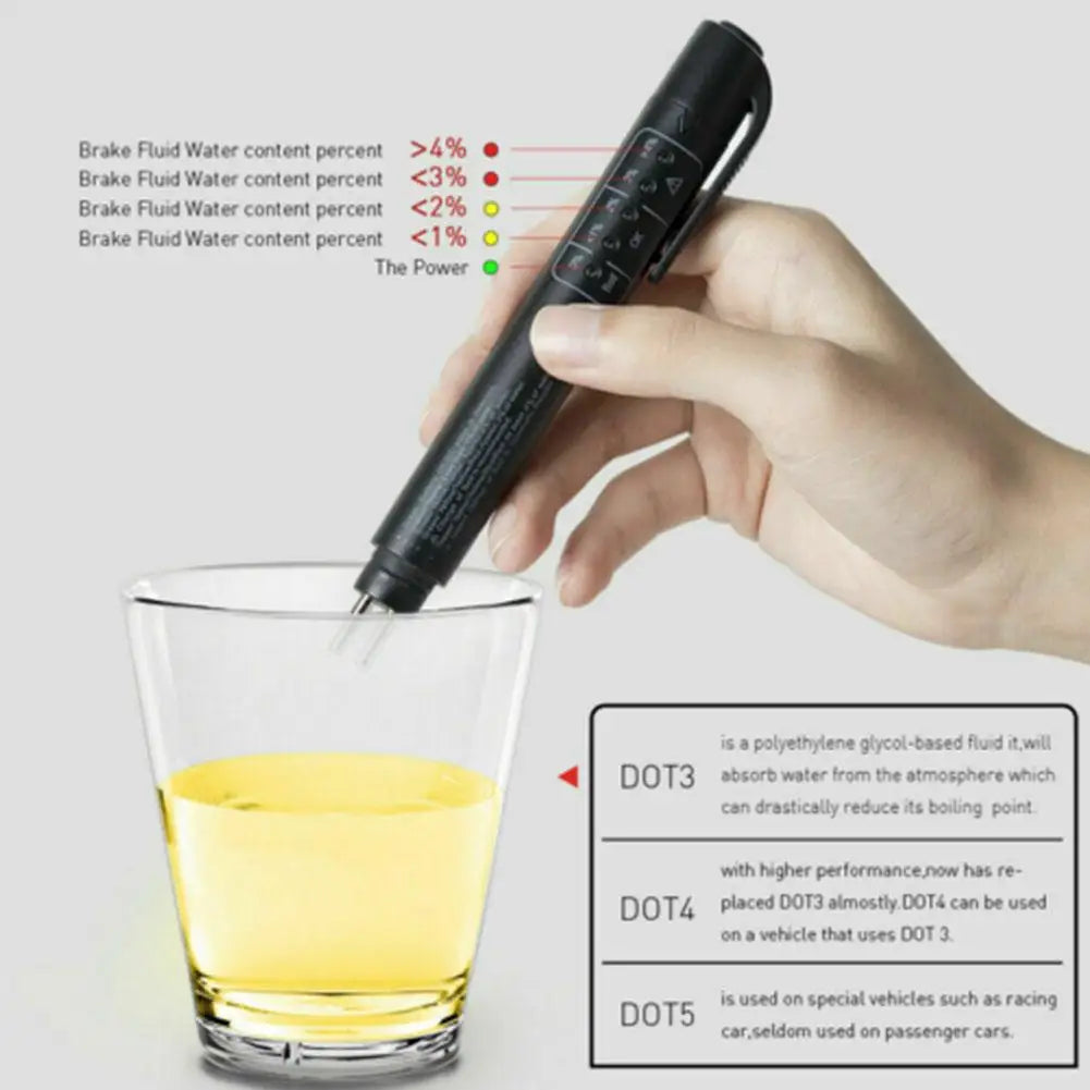 Car Brake Oil Quality Check Pen Universal Brake Fluid Tester Car Brake Liquid Digital Tester Vehicle Automotive Testing Tool