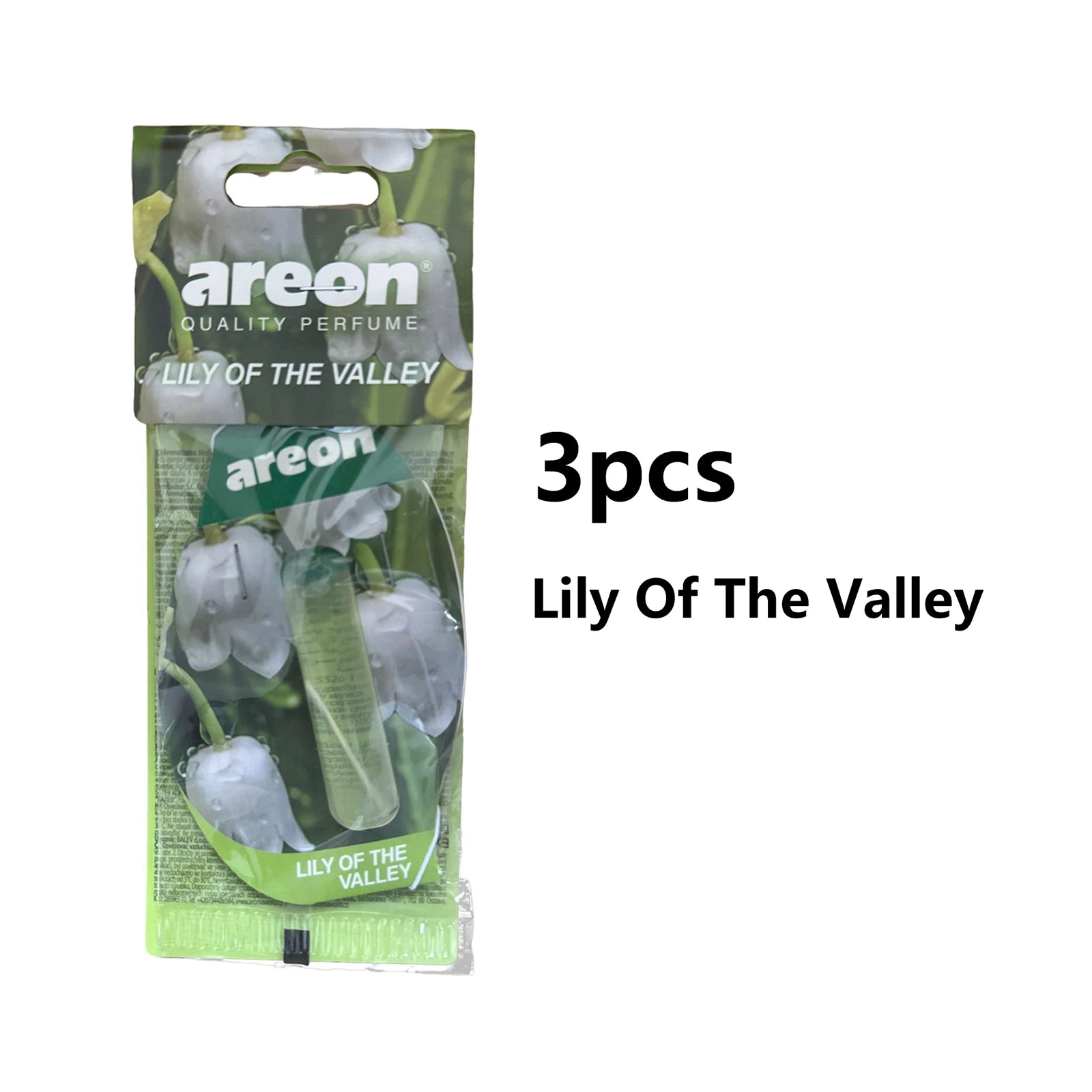 areon 3-18pcs Car Air Freshener Natural Tea Fragrance Vehicle-mounted Hanging Vanilla Scent Water Drop-shaped Car Interior