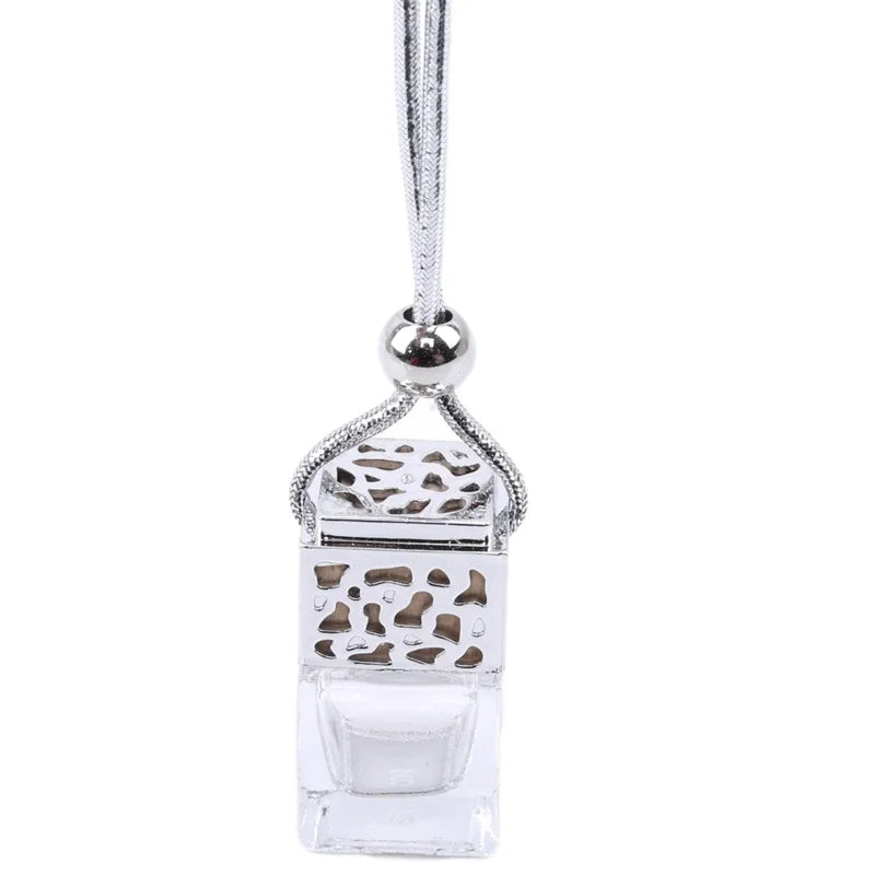 Air Freshener Ornament Perfume Bottle Pendant Essential Oils Auto Car Perfume Bottle Hanging Glass Bottle Car-styling