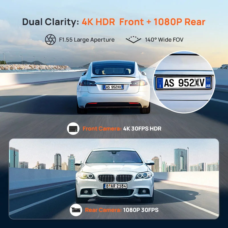 70mai 4K Dash Cam A800SE Upgraded Version of 70mai A800S Voice Control Supercapatior GPS ADAS Car DVR 70mai A800SE UHD Wifi 6