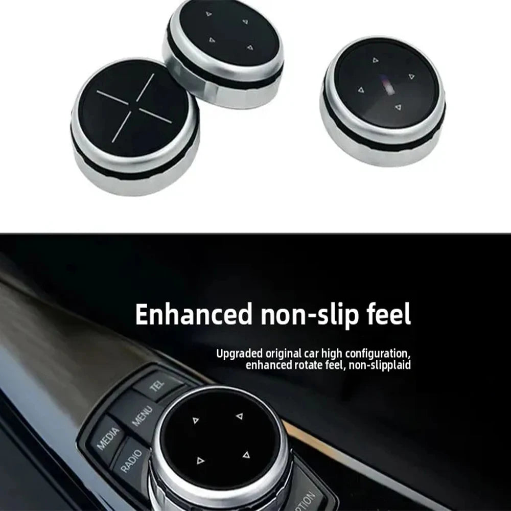 Car Multimedia Big Knob Covers Button Trim Control For BMW F10 F20 F30 IDrive
