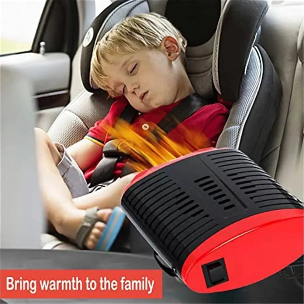 12V Electric Car Heater Portable 360 Degree Adjustable Cooling Fan Air Purifier Windscreen Defogging Defroster Energy-Saving