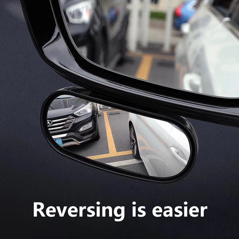 Car Mirror Auxiliary Rear View Mirror Wide Angle Side Rear Mirrors Reverse Blind Spot 360° Adjustable Car Accessories