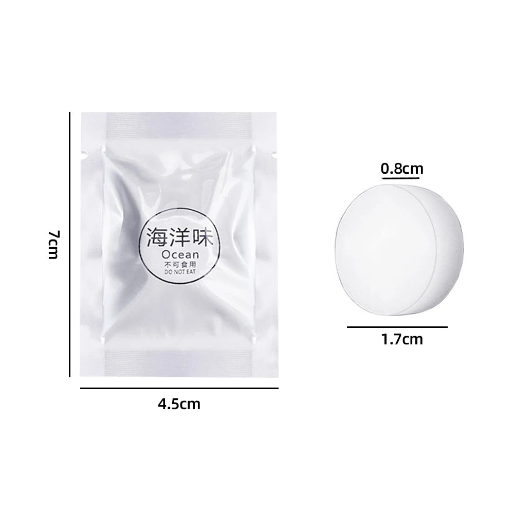 7pcs Car Air Freshener Supplement Solid Fragrance Scent Air Outlet Perfume Refill Tablets Ocean Lemon Lavender Fillers