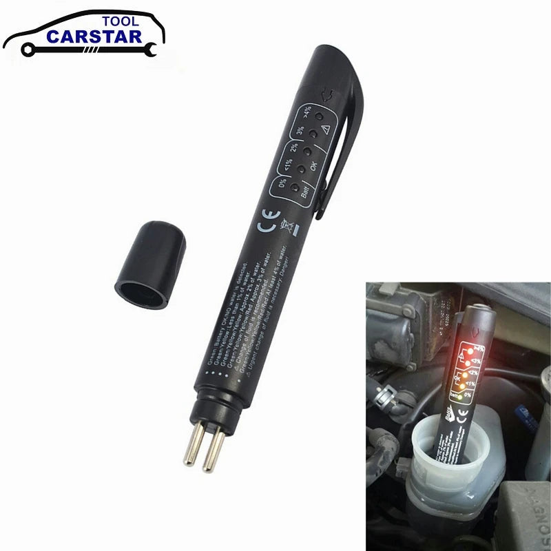 Brake Fluid Tester Pen Auto Liquid Testing 5 LED Indicator Display Car Repair Tools Fuid Brake Oil Testing Pen