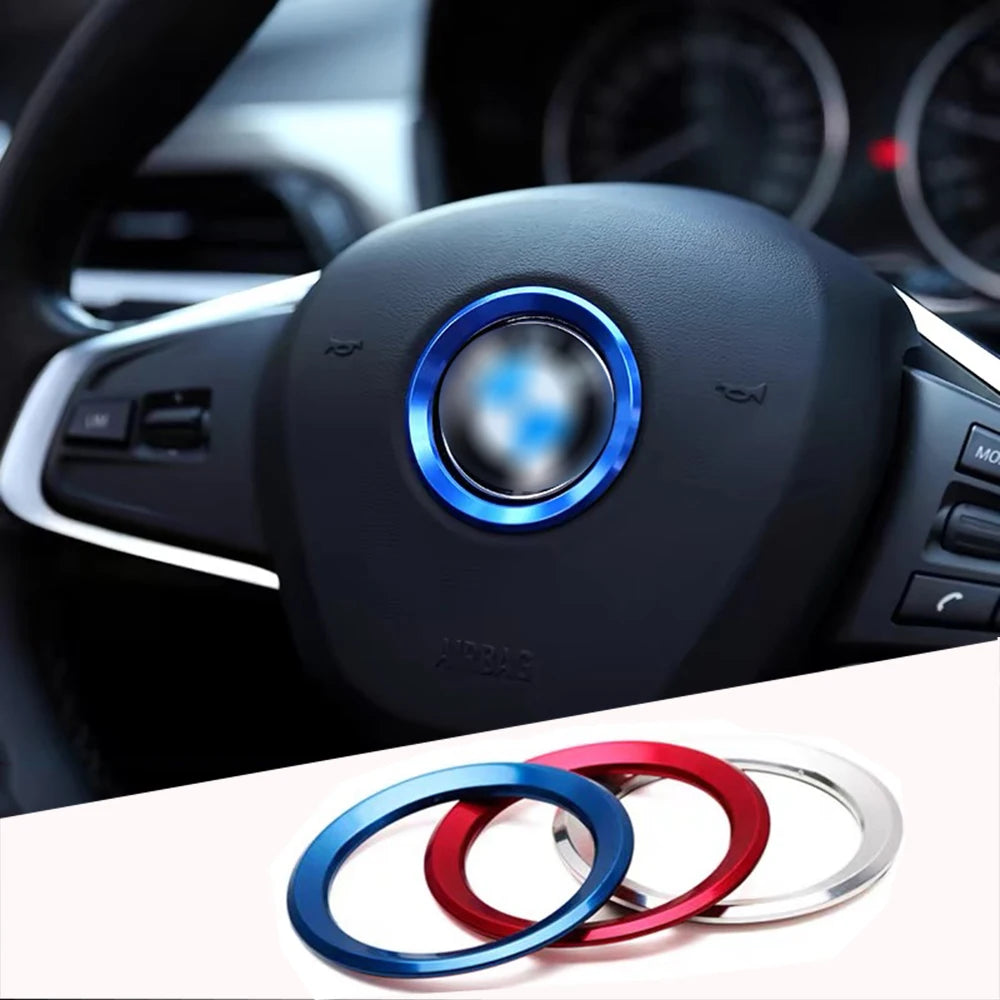 Car Styling Decoration Ring Steering Wheel Circle Sticker for BMW 1 2 3 5 Series M3 M5 E36 E46 E60 E90 E92 F30 F31 F25 X1 X3 X5