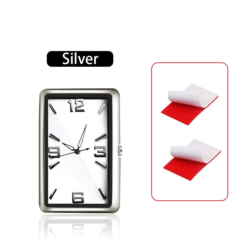 Auto Fashion Car Air Conditioning Vent Electronic Quartz Clock Square Vertical Car Clock Car Luminous Electronic Clock