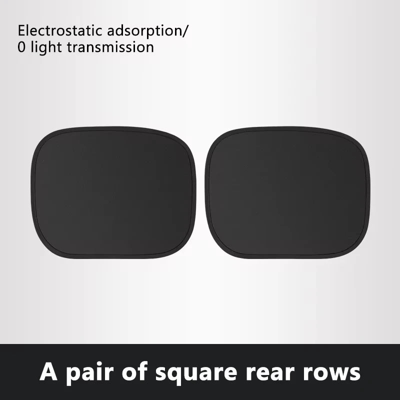 New Electrostatic Sun Visor for Car Side Window 4-Layer Sun Shade Curtains Anti-Glare UV-Blocker Auto Internal Blocker 99.9% UV