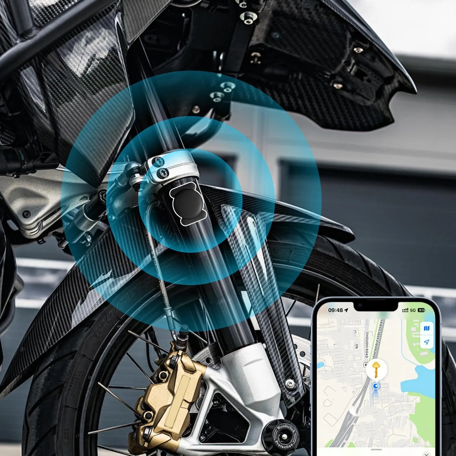 GPS Tracker for Vehicles Waterproof Car Tracker with Magnetic Case Cell Phone Supplies for Valuables Vehicles Backpack Travel