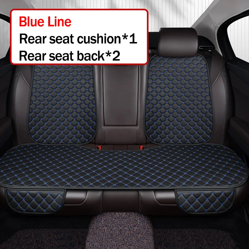 High quality Pu Leather Car Seat Cover Seat Back Soft Cushion Universal Front and Rear Car Seat Cushion Carpet Pad Four Seasons