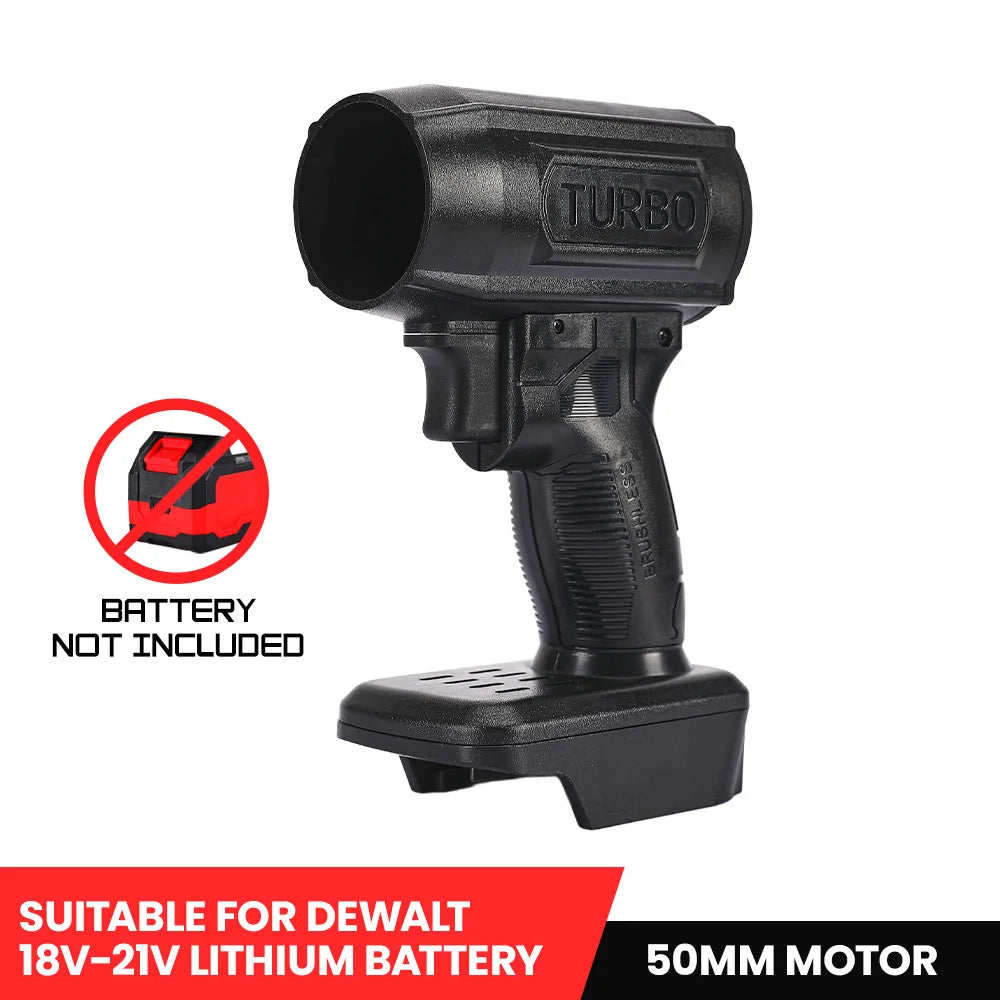 50MM Car Wash Air Gun Turbo Jet Fan Electric POWERFUL BLOWERS Car Violent Air Dryer Tool for Makita/Milwaukee/Dewalt No Battery
