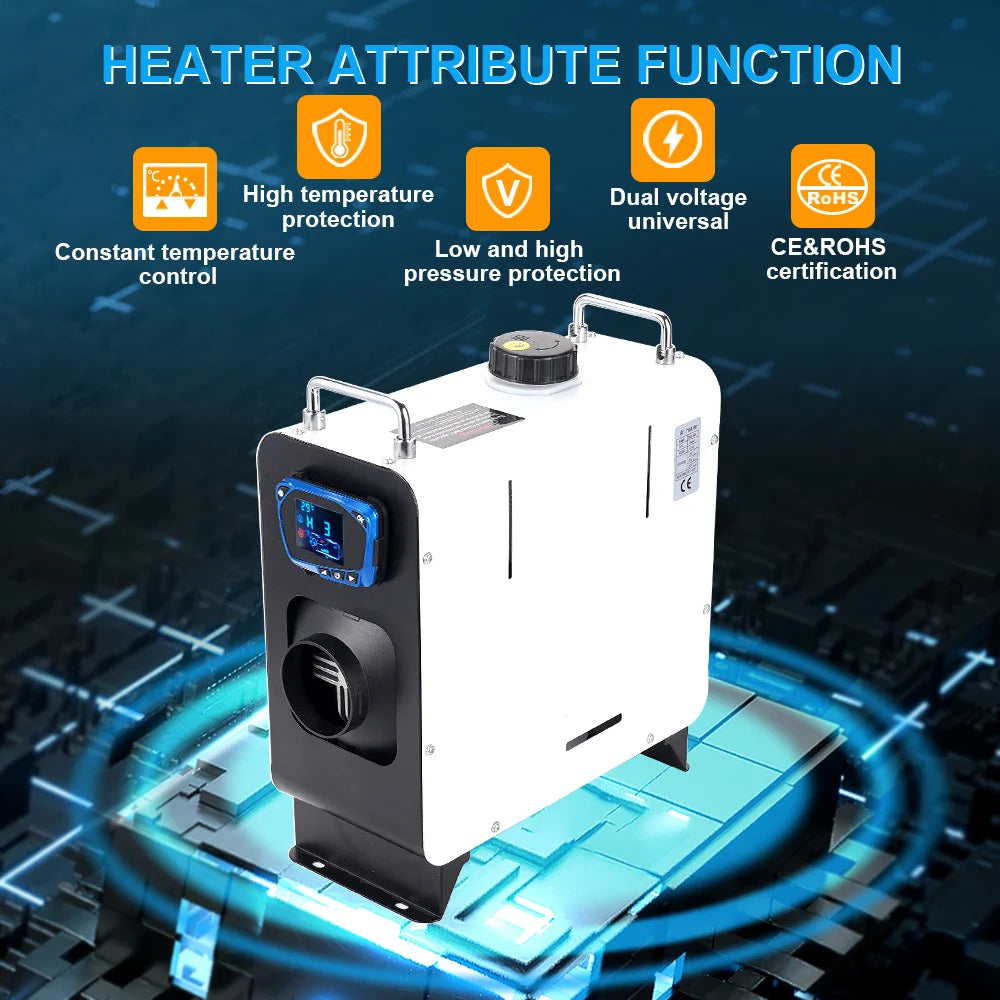 Diesel Heater 12V&24V&220V All in One Car Diesel Air Heater  with Remote Control LCD Switch For Home RV Vehicle Truck 2/5/8KW
