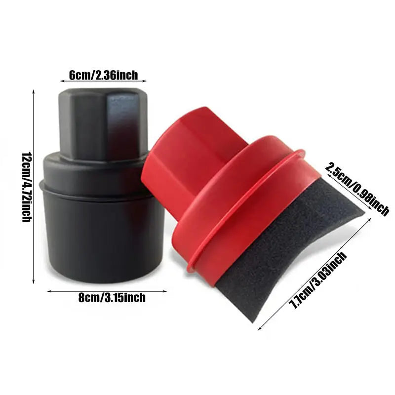 Waxing Sponge for Car Wax Applicator Pad With Lid Curved Shaped Easy Waxing Tire Sponge Tire Cleaning Tools Detailing Brush