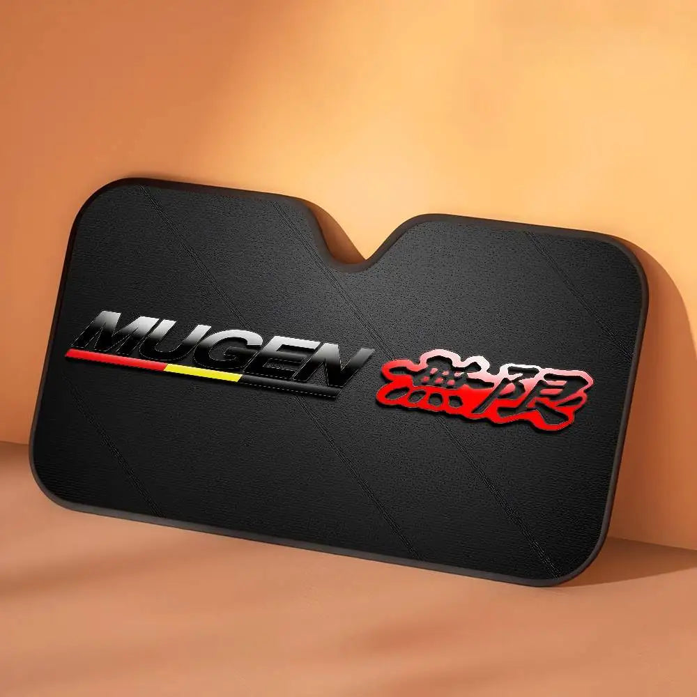Mugen Powers Heated Windshield Sunshade Car Window Windscreen Cover Sun Shade Auto Sun Visor Car-covers