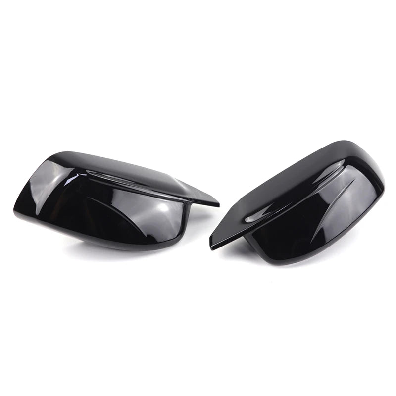 Carbon Fiber Style Black Rearview Side Mirror cover Caps for BMW 5 Series E60 E61 E63 E64 2004-2008 New M design