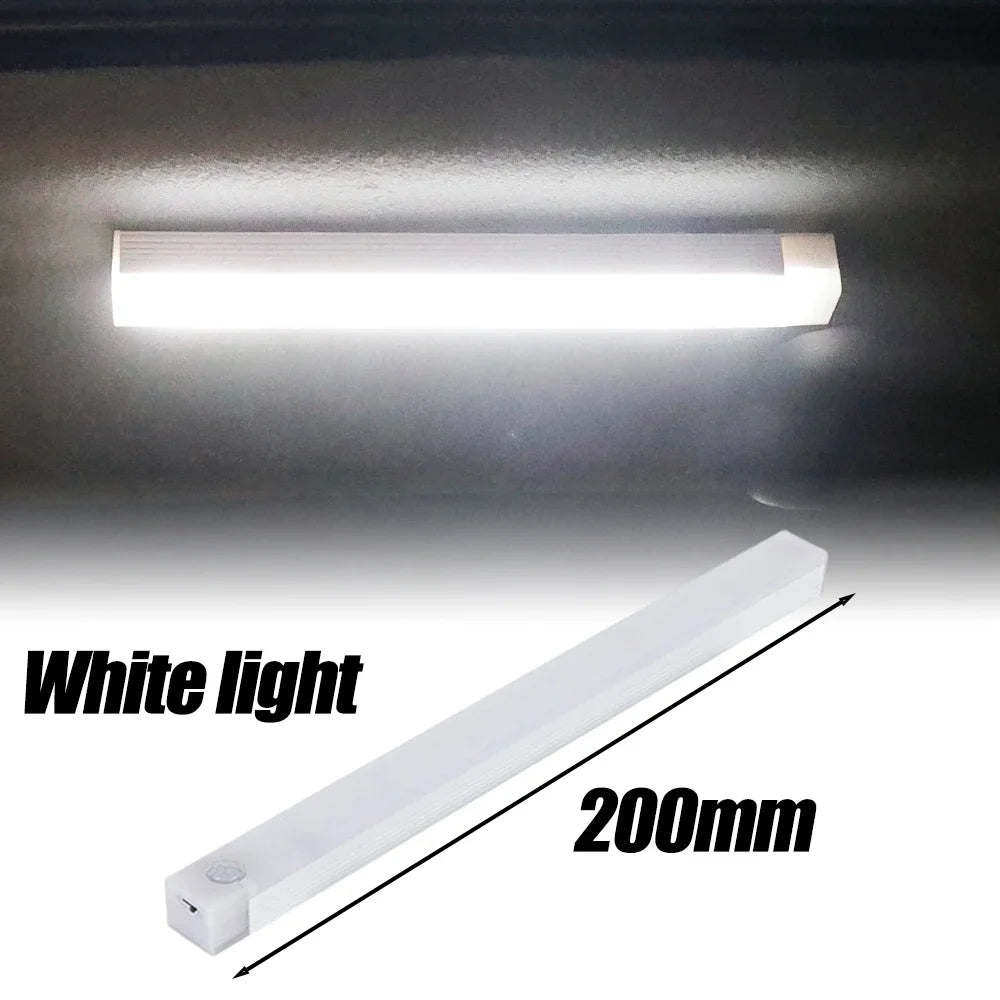 Car Sensor Light For Floor Trunk Hood Auto Interior Reading Light USB Charging Human Body Induction Trunk Magnetic Sensing Light