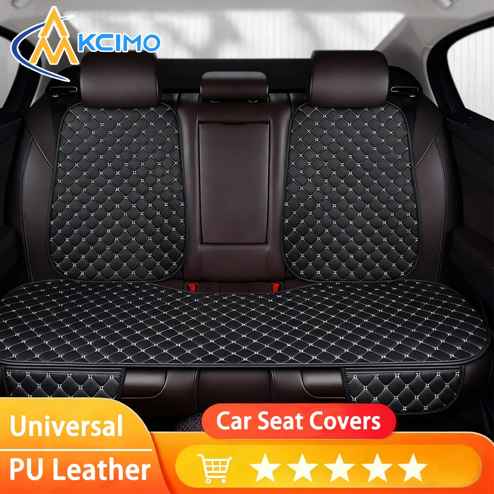 High quality Pu Leather Car Seat Cover Seat Back Soft Cushion Universal Front and Rear Car Seat Cushion Carpet Pad Four Seasons