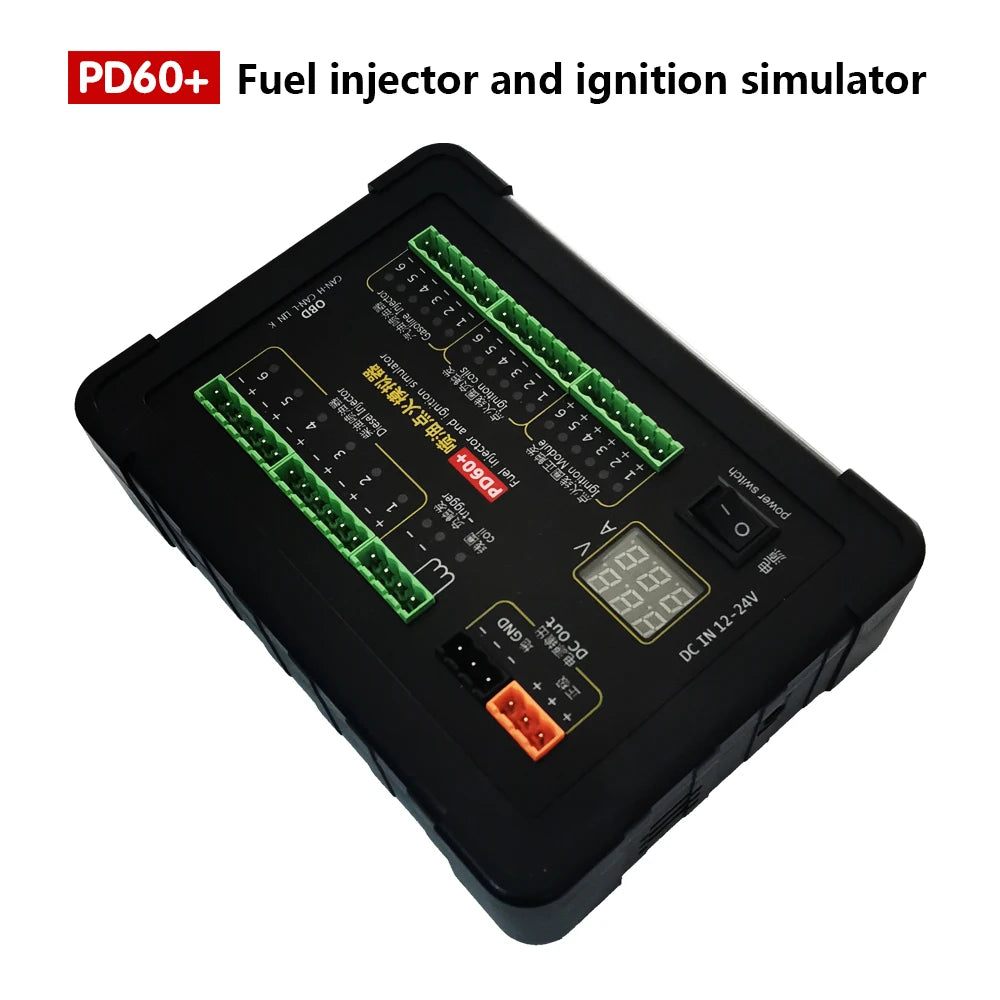 New Version PD60+ Gasoline Diesel Injector Ignition Coil Simulator Car ECU Computer Maintenance Testing Repairing Tool