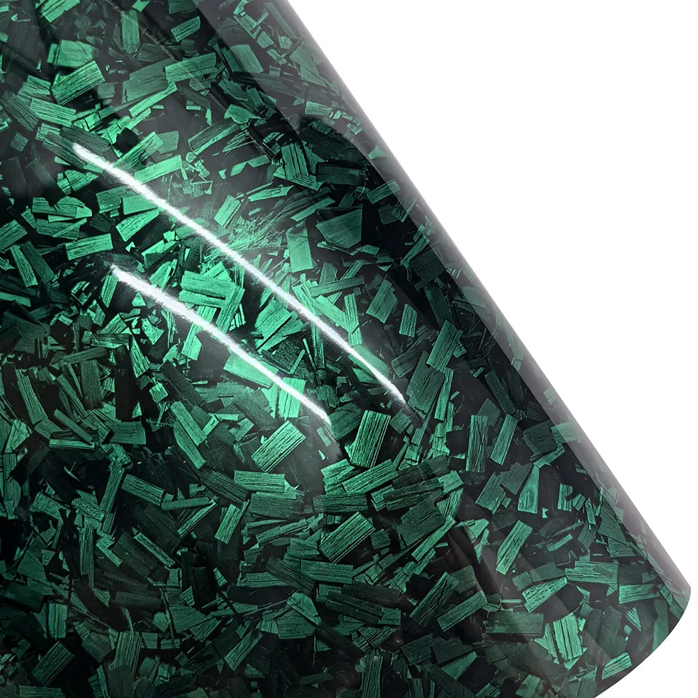 10~50cm*152~300cm High Glossy Black Silver Red Forged Carbon Fiber Vinyl Wrap Film on the Hood Adhesive Vinyl for Car Stickers