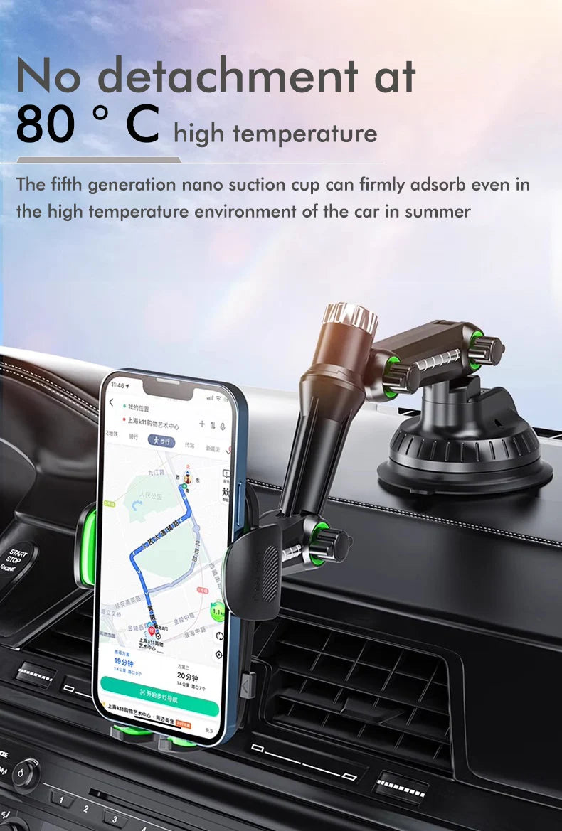 Suction Cup Phone Holder Windshield/Dashboard/Window Universal Suction Cup Car Phone Holder Mount with Sticky Gel Pad Compatib