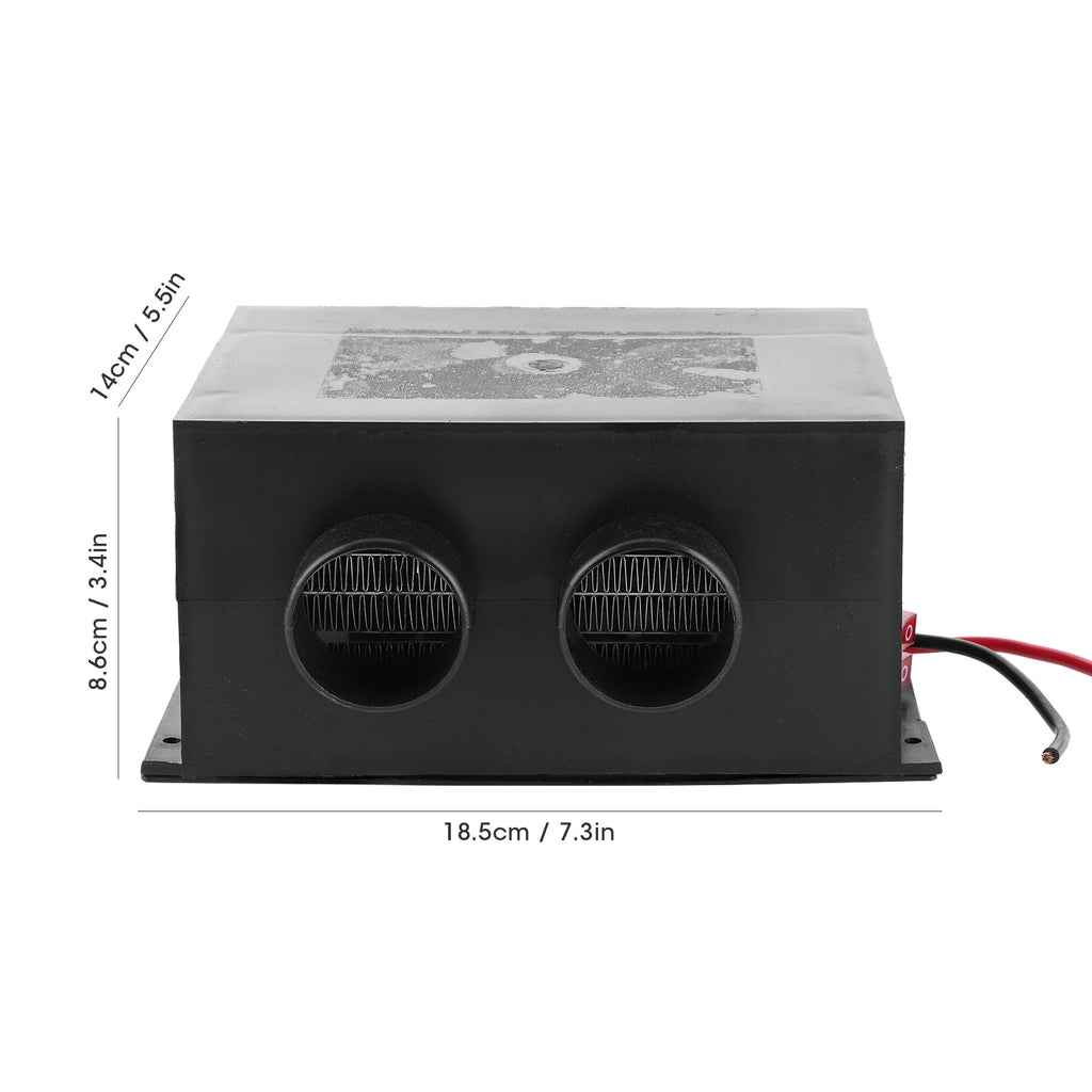 1Pc 12V 300W/600W Car Heater 2 Hole Portable Winter Fast Heating Warmer Frost Removing Noiseless Universal Parking Heater