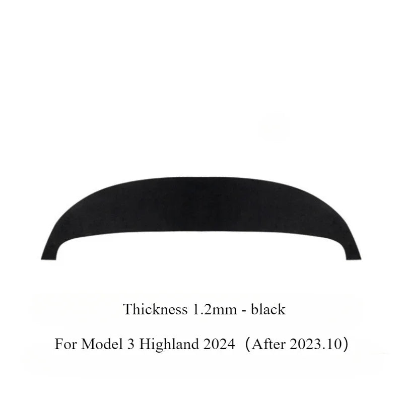 For Tesla Model Y Juniper 2025 Model 3/Y Dashboard Cover Pad Suede Sunshade Protector Anti-UV Dash Mat Non-slip Pads Accessories