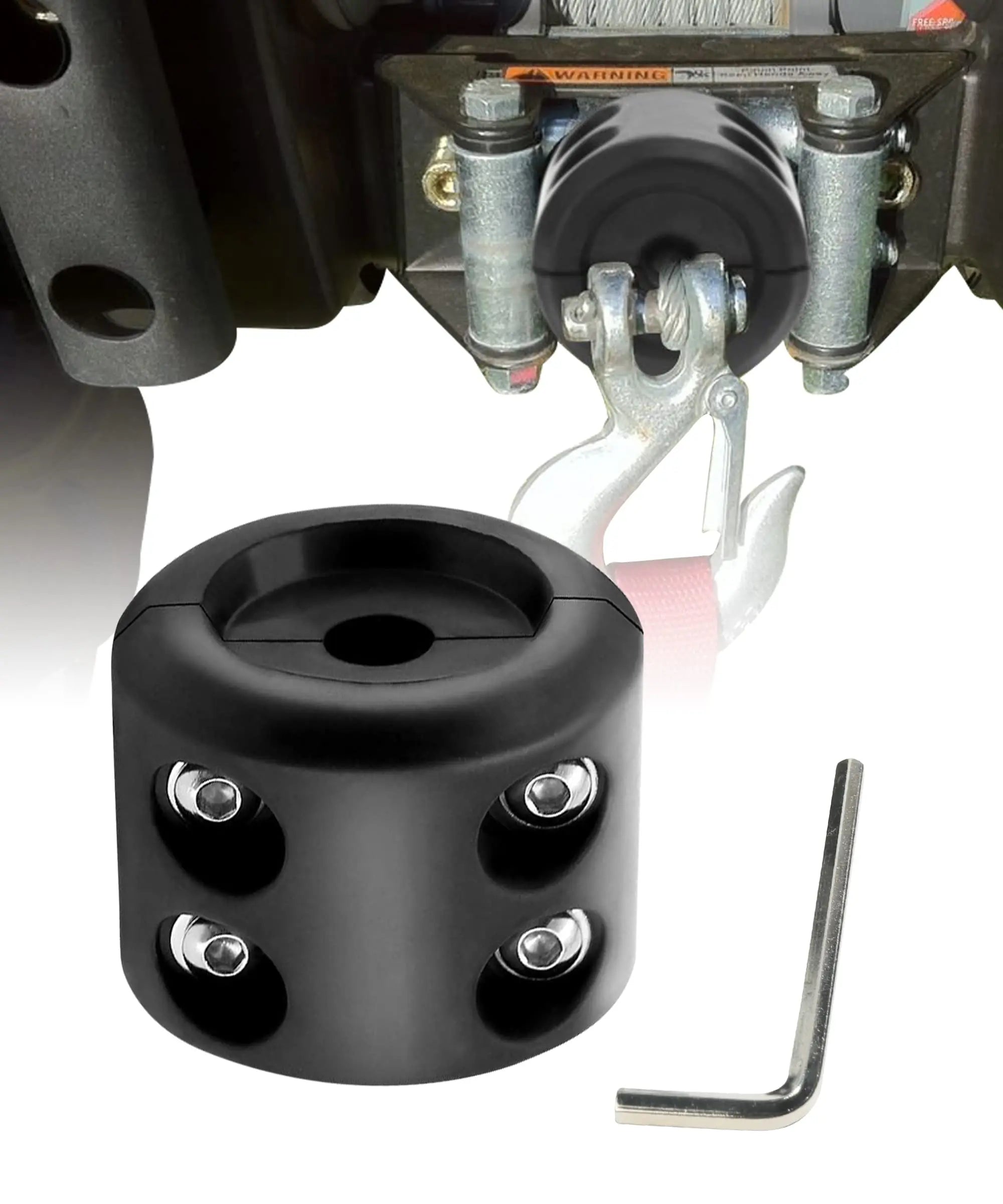 Winch Stopper for Cable Truck UTV ATV Rubber Winch Cable Stopper Universal Winch Cable Hook Stopper Rubber Winch Rope Line Saver