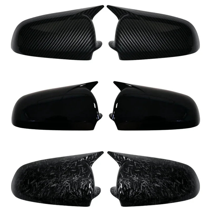 Carbon Look and Bright Black Rearview Mirror Case Side Mirror Shell For Audi A3 S3 8P 05-08 A4 S4 B6 B7 8E 8H A6 S6 C6 4F