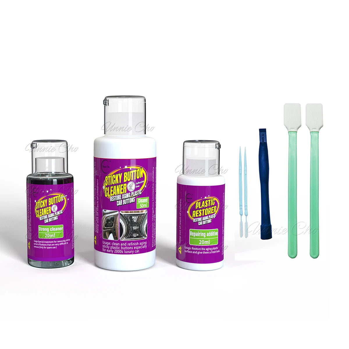 Sticky Button Cleaning Refurbishment For Range Rover Car Button Adhesive Remover For Jaguar For Ferrari Refinish Aging Plastic