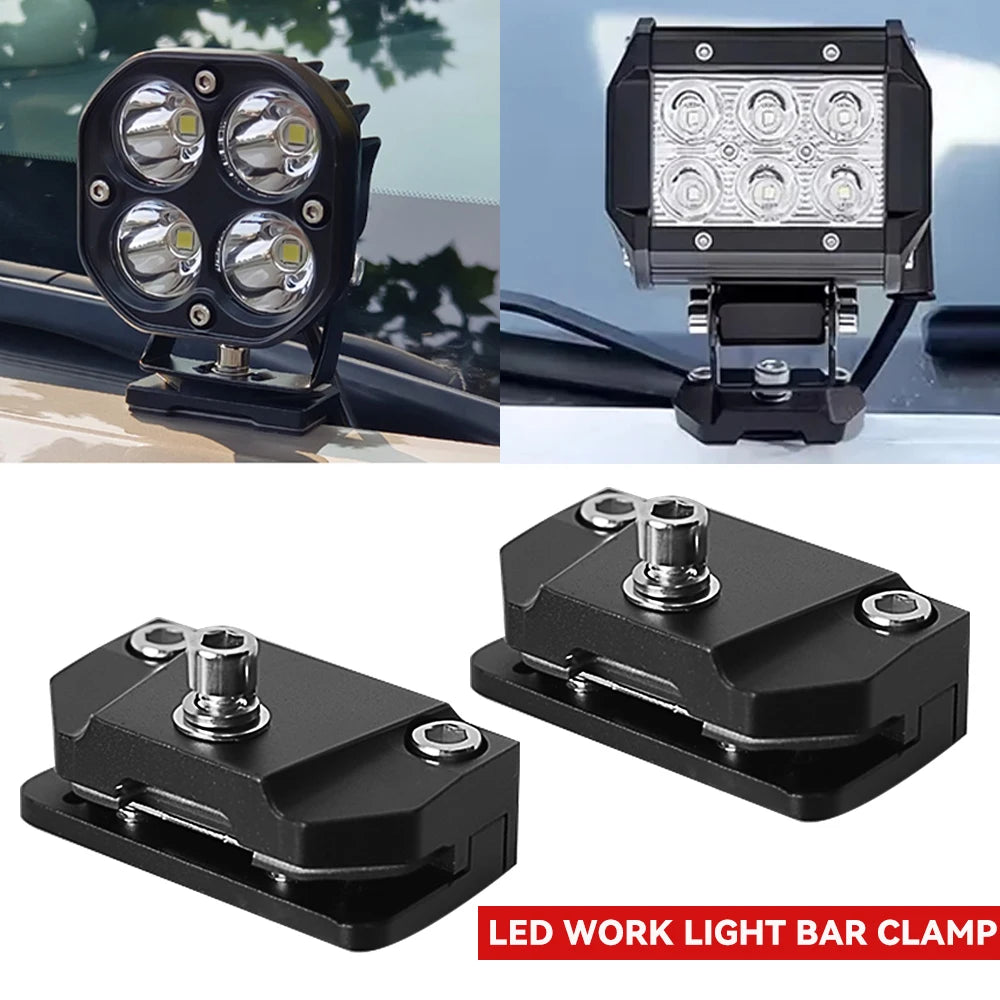 LED Headlight Holder Flood For Car Off Road 4x4 Auto Boat Lights Clamp Spotlight Stand Bar Bracket Auto Work light bracket