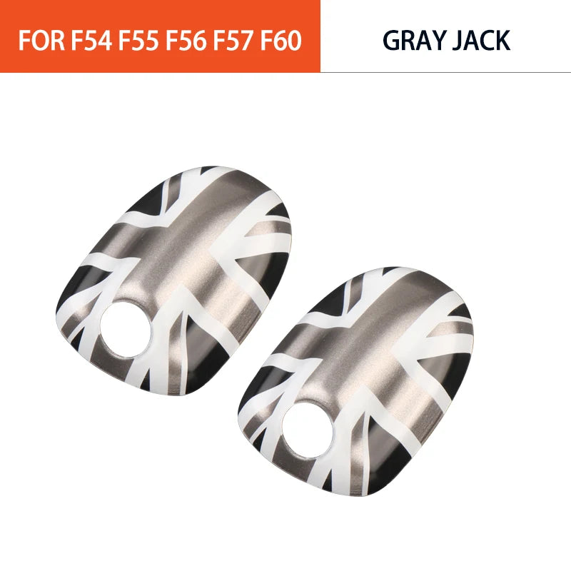Car Wiper Water Spray Nozzle Covers Stickers Union Jack For Mini Cooper F54 F55 F56 F57 F60 Decorative Shell Car Accessories