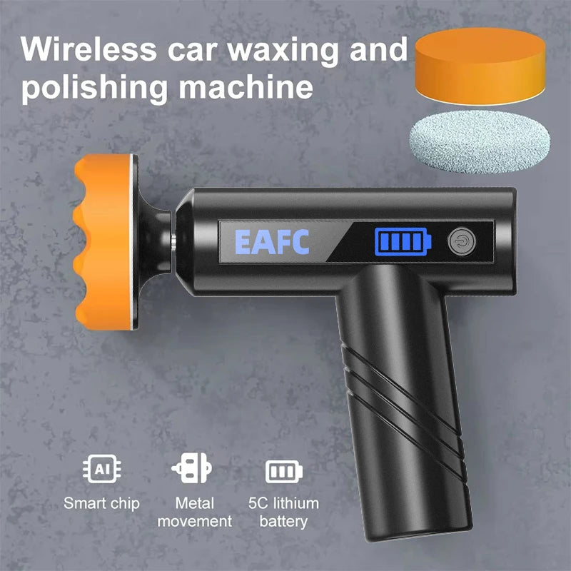 Car Polisher 4500mAh Handheld Wireless Polisher Car Polishing Waxing Machine Power Tool for Car Body Cleanig Waxing Repair