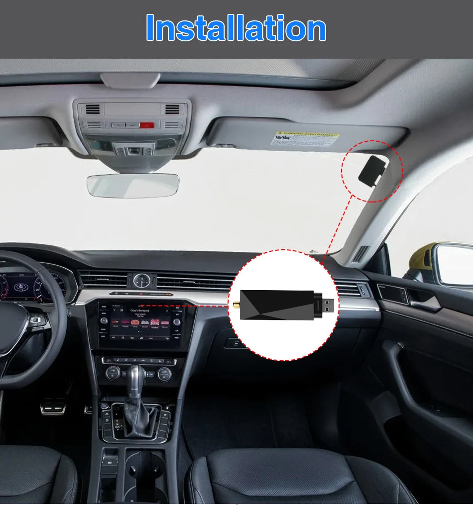 Srnubi DAB/DAB+ Antenna With USB Adapter Universal Android Car Radio GPS Stereo Receiver Europe DAB DAB+ Signal Head Unit Player