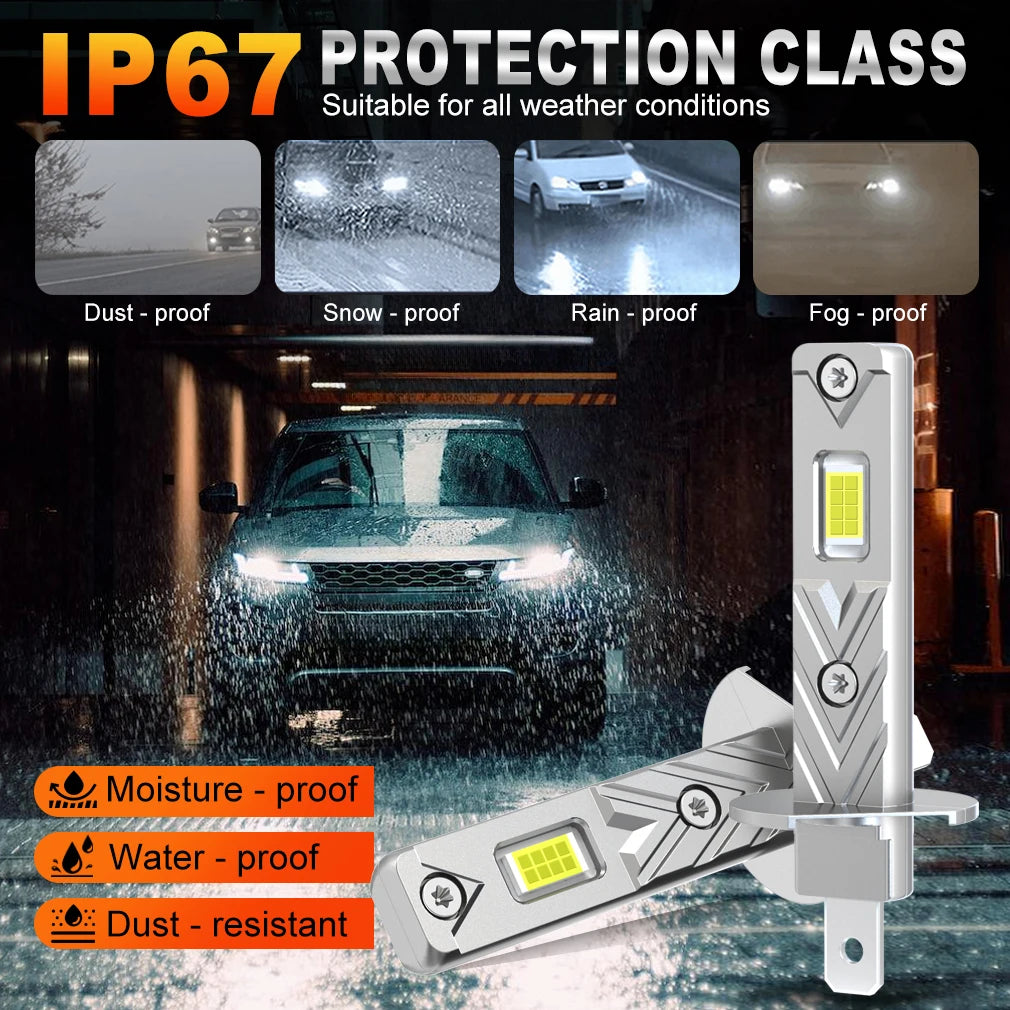 XSTORM H1 LED Headlight Bulb 60000LM 150W High Power Auto Fog Lamp 6500K 12V Led Lights for Car Head Lamps Driving Running Lamp