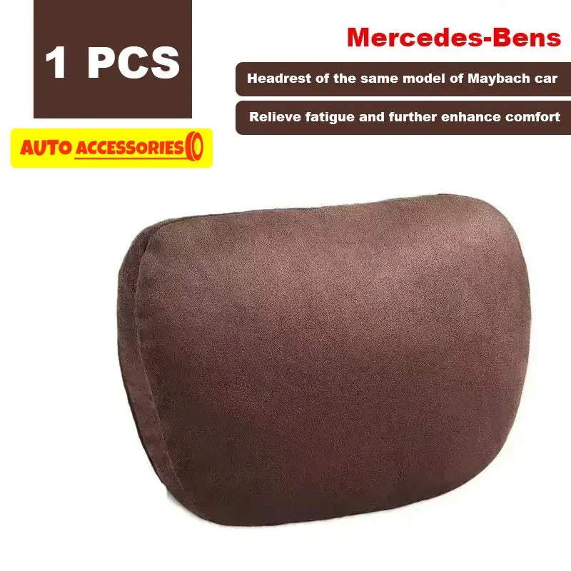 Car Headrest Neck Support Seat / Maybach Design S Class Soft Universal Adjustable Car Pillow Neck Rest Cushion High Quality