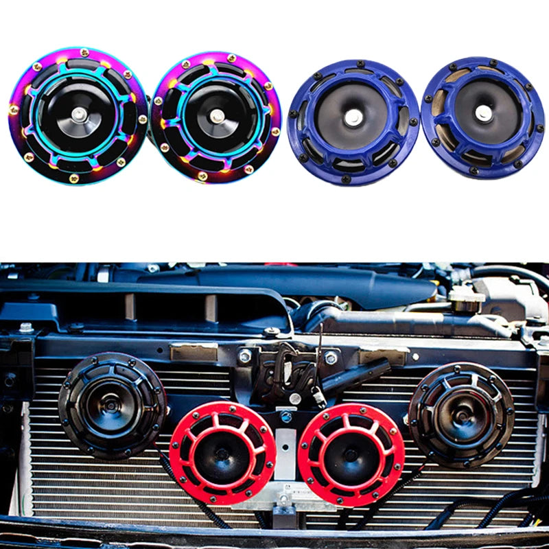 Car Modification Multi-tone Car Horn 12V Pair Used For Subaru Impreza WRX Evo Universal