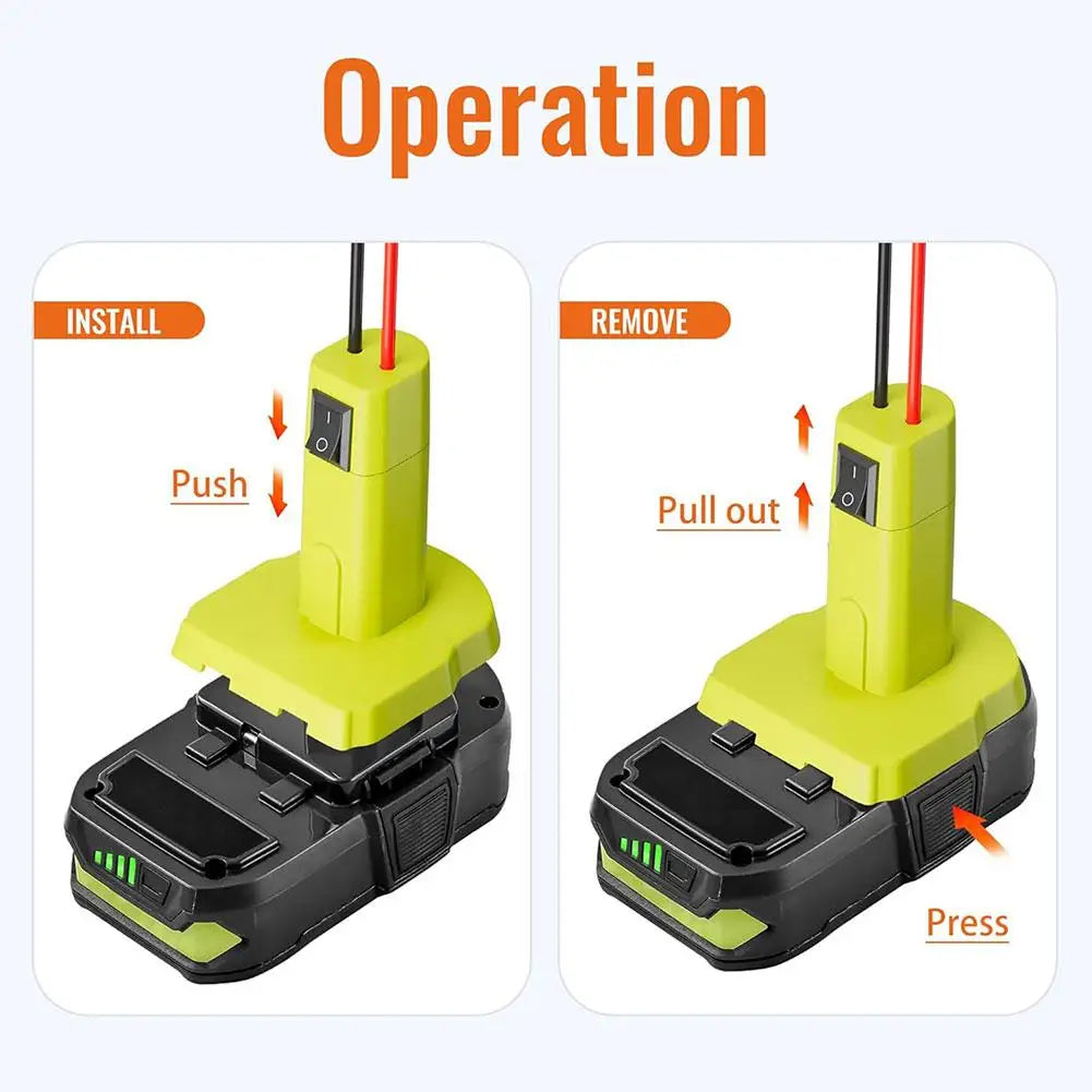 Jump starter for Dewalt/Makita/Ryobi/Milwaukee/ 18/20V Battery car battery igniter car emergency power Jumper Auto Booster Cable