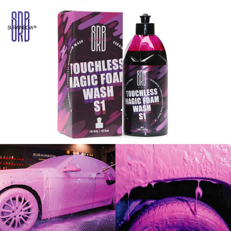 Pink Foaming Snow Foam Car Wash Soap (Works with Foam Cannons, Guns or Bucket Washes) Safe for Trucks, Motorcycles, RVs & More.