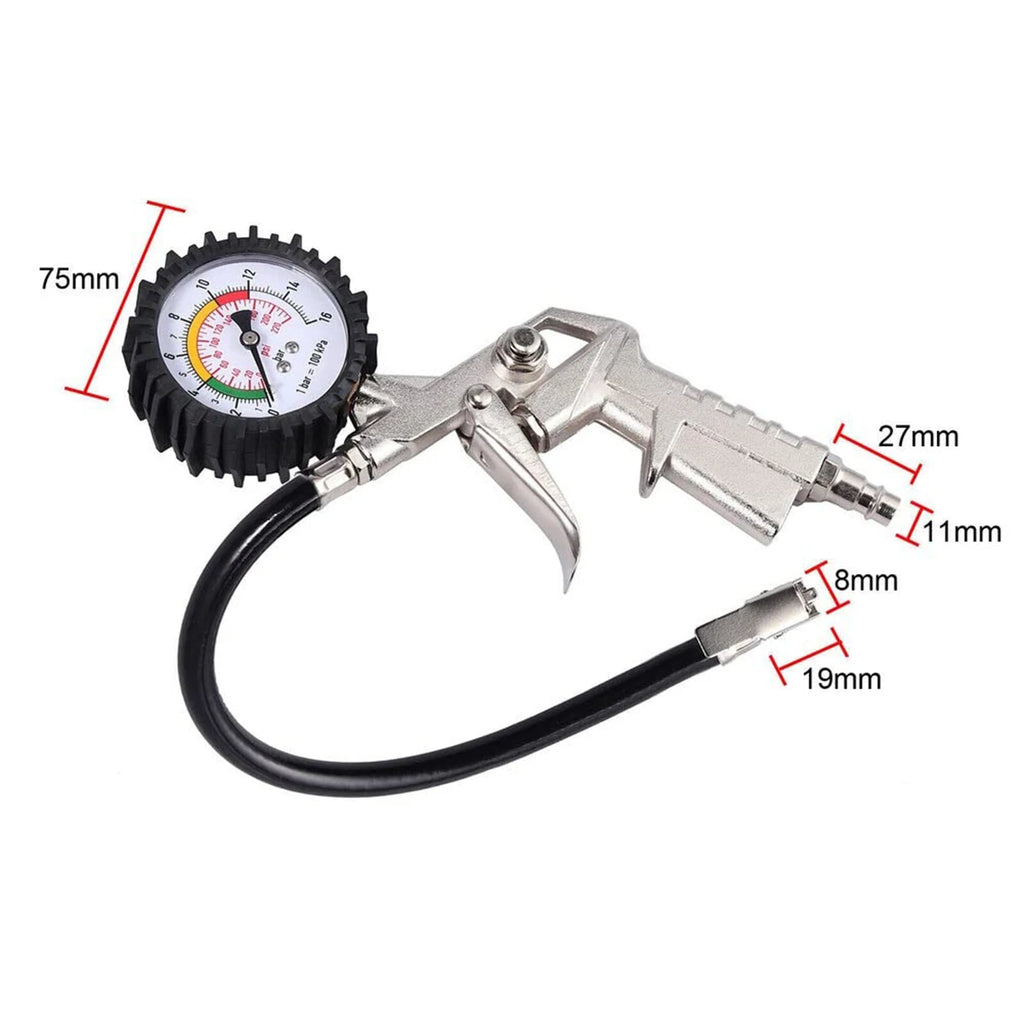 Multifunctional Tire Air Pressure Monitoring Gauge Tires Examination Tools Tool Meter Car Inflation Gun Inspection Tyre Parts