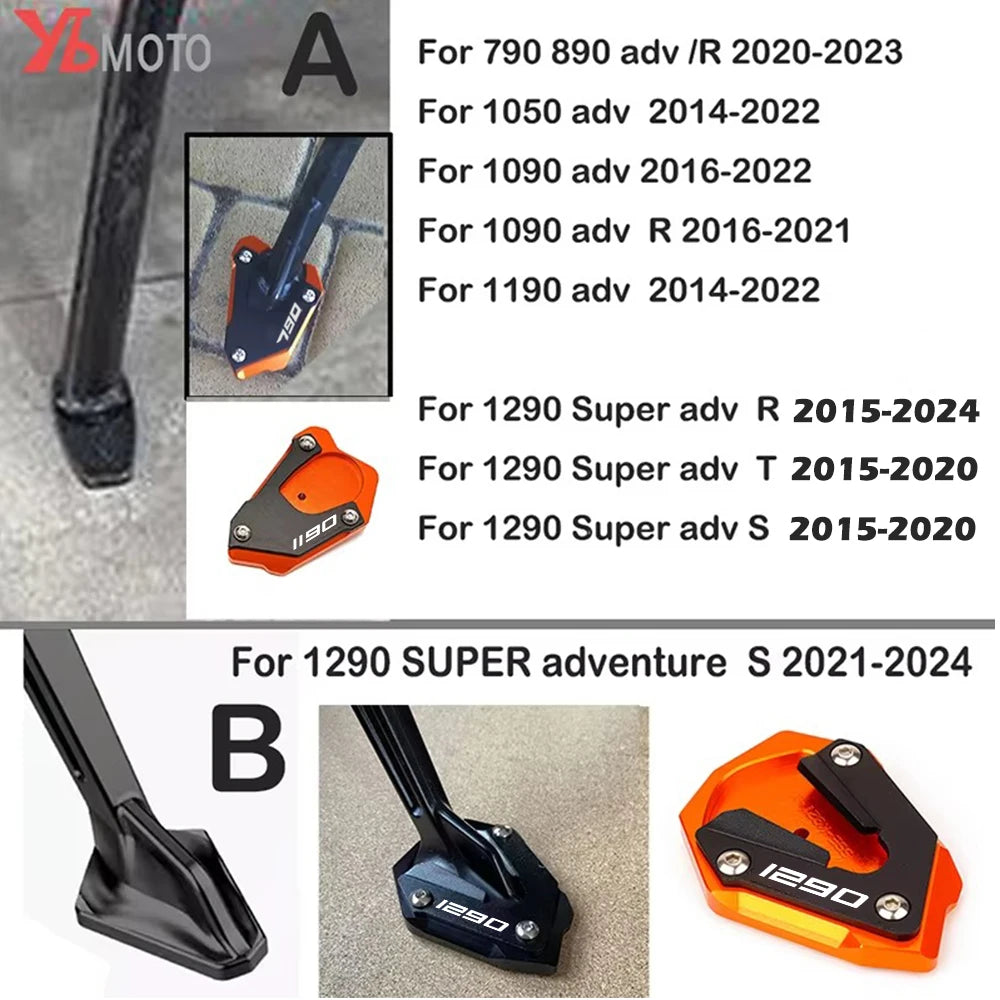 For KTM 1290 890 790 1190 1090 1050 ADVENTURE super adv R S T motorcycle Accessories side stand pad kickstand foot Extension