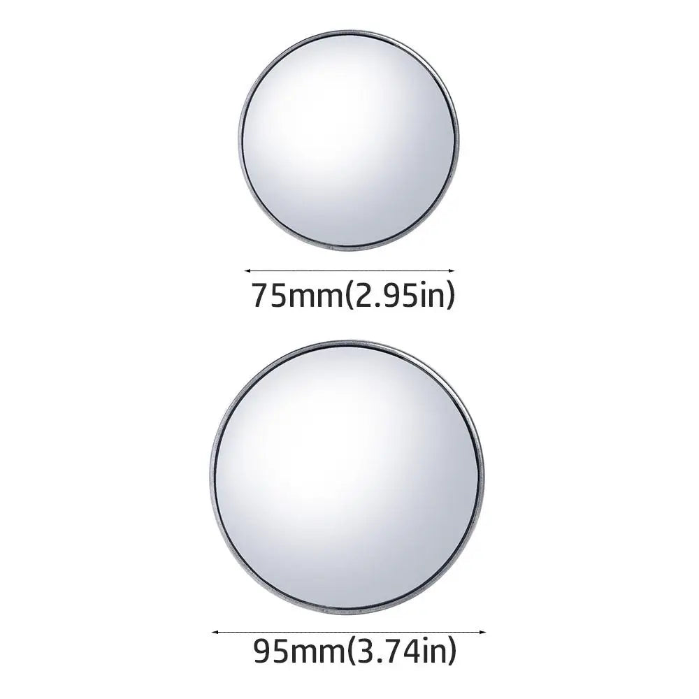 Durable 75/90mm Truck Bus Round Blind Spot Mirror HD Convex Wide Angle Rear View Mirror Car Side Mirrors Auto Accessories